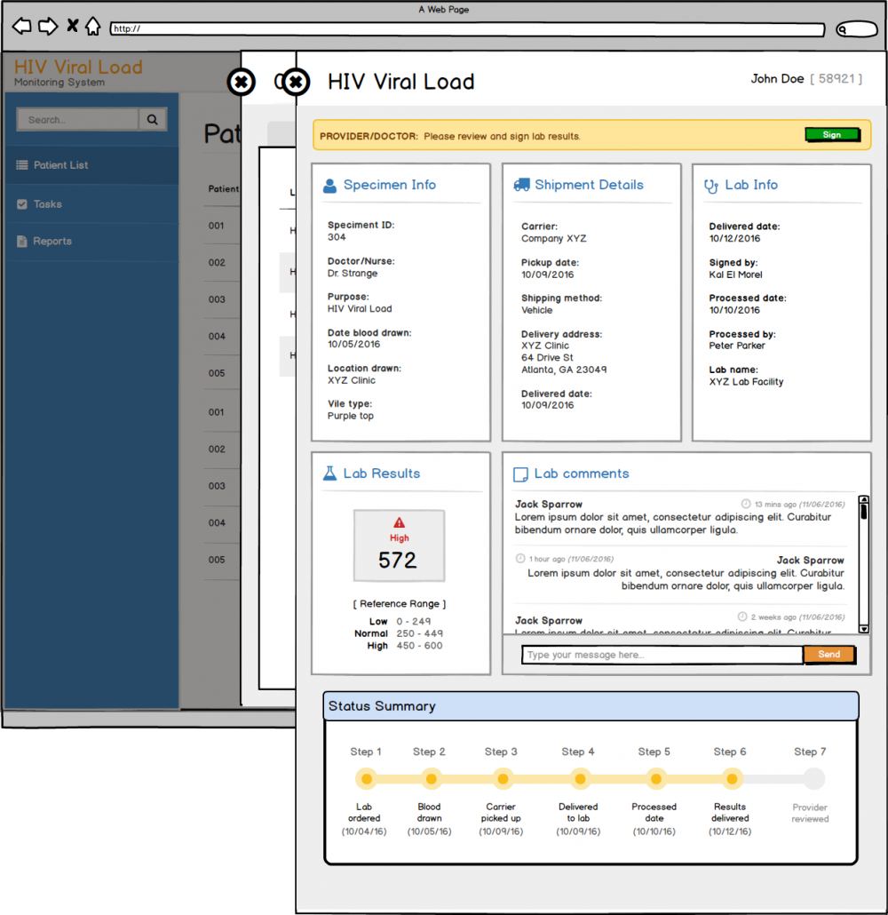 HIV Viral Load Tracking Web Application